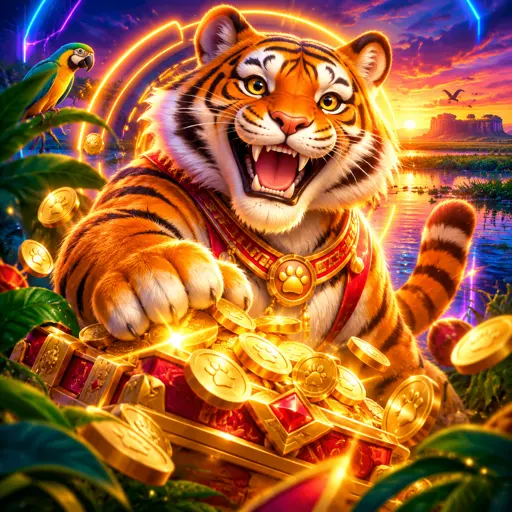 Miniatura do slot Fortune Tiger com tigre dourado