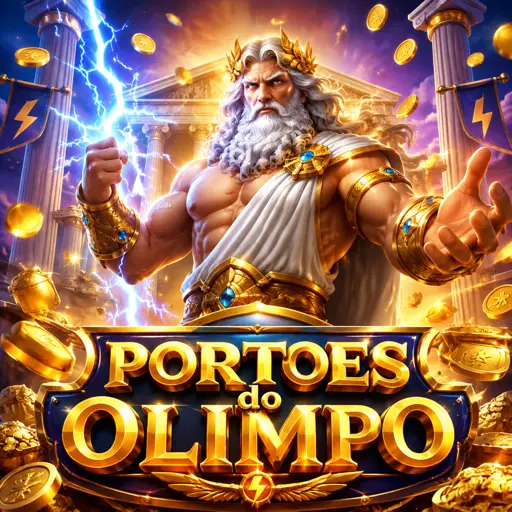 Tela do slot Gates of Olympus com grid 6x5 e orbes de multiplicador caindo